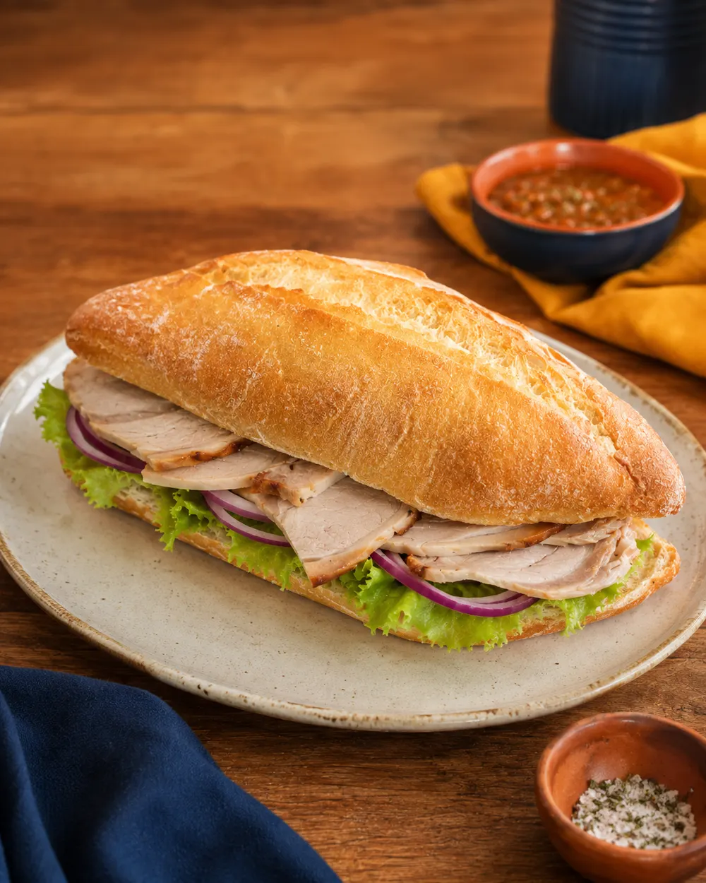 Bocadillo pata de cerdo