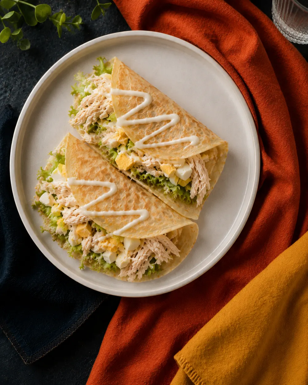 Crepe de pollo
