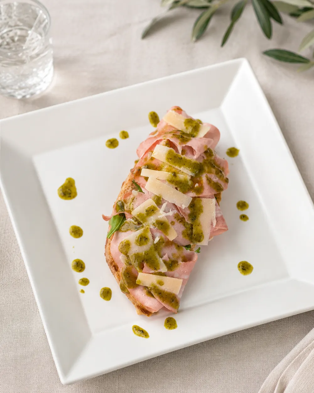 Tostada de mortadela Citerio